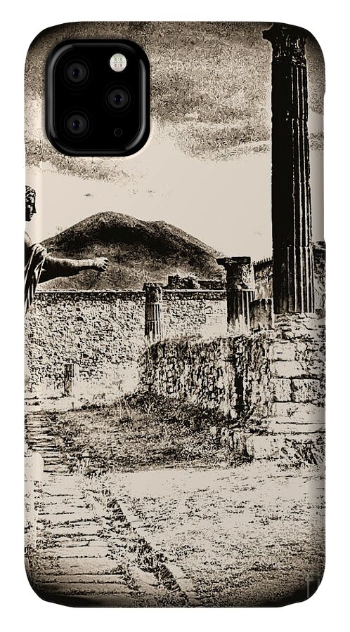 Pompeii iPhone 11 Case featuring the photograph Magic Lantern Pompeii by Nigel Fletcher-Jones