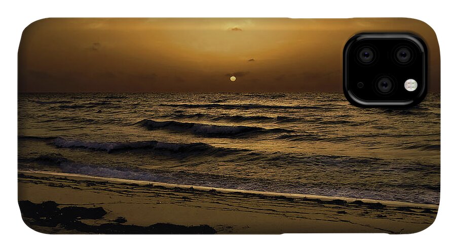 Miami iPhone 11 Case featuring the photograph Miami Sunrise by Gary Dean Mercer Clark