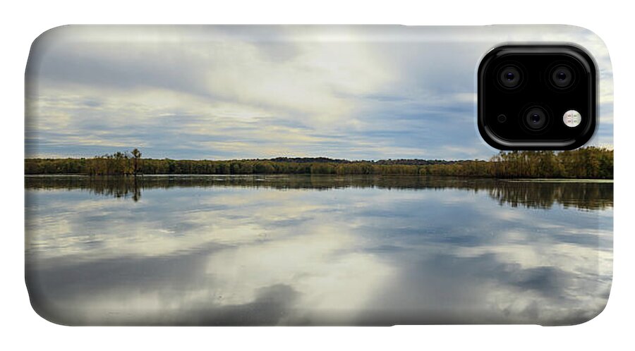 Illinois iPhone 11 Case featuring the photograph Mississippi River Panorama by Joni Eskridge