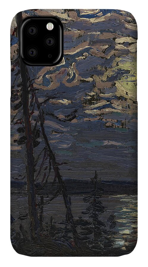20th Century Art iPhone 11 Case featuring the painting Moonlight by Tom Thomson