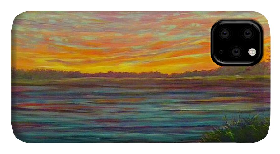 Morning iPhone 11 Case featuring the painting Southern Sunrise by Jeanette Jarmon