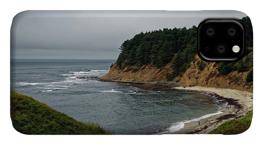Landscape. Ocean iPhone 11 Case featuring the photograph Moss Beach by Peter Ponzio