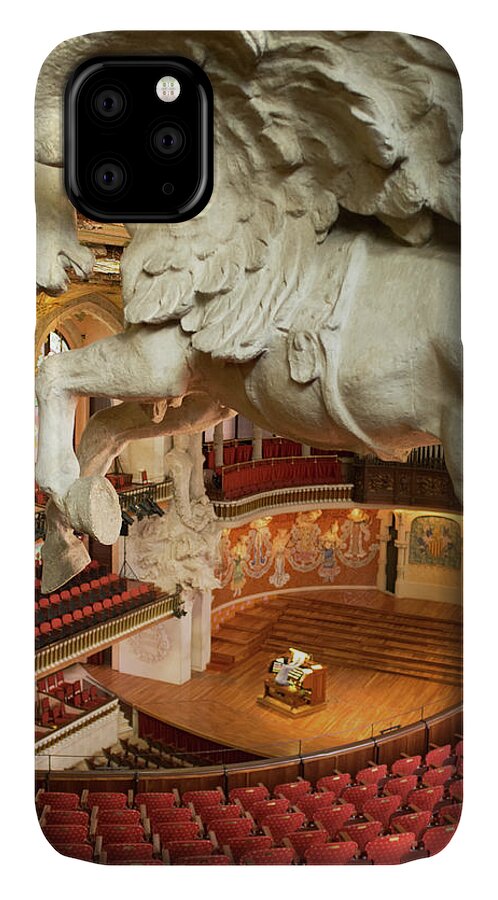 Frank Dimarco iPhone 11 Case featuring the photograph Palau de la Musica Catalana, Barcelona by Frank DiMarco