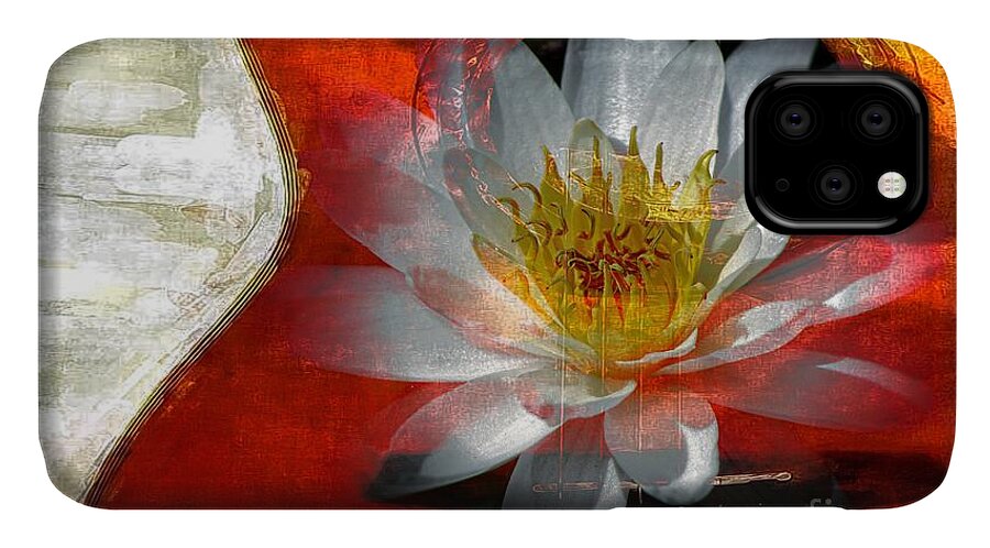 Guitar iPhone 11 Case featuring the photograph Musical Beauty by Clare Bevan