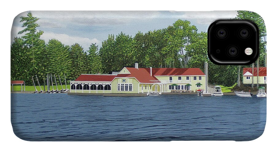 Lake Muskoka iPhone 11 Case featuring the painting Muskoka Lakes Golf and Country Club by Kenneth M Kirsch