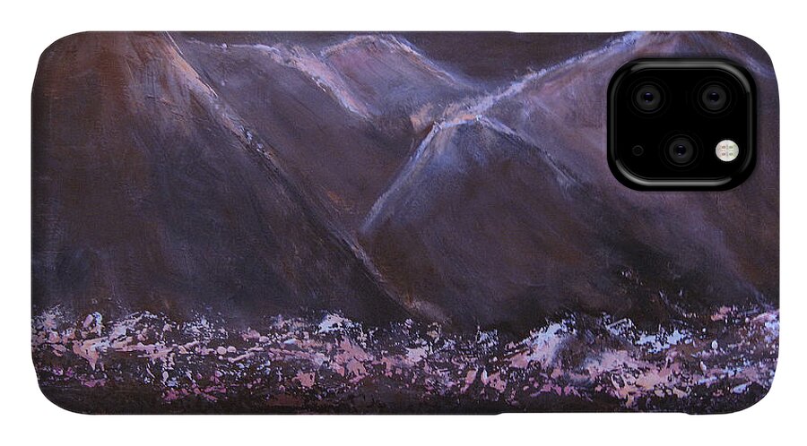 Expressionism iPhone 11 Case featuring the painting Mythological Journey by Roberta Rotunda