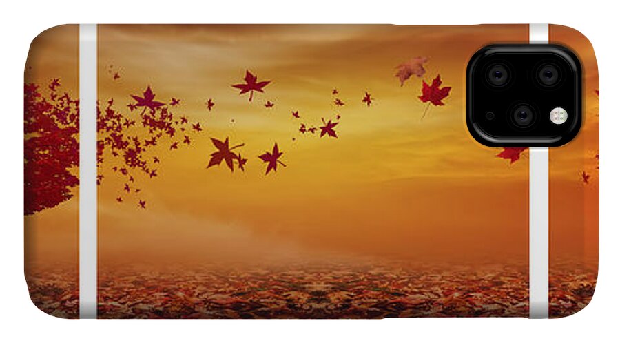 Maple Tree iPhone 11 Case featuring the photograph Nature's Art by Lourry Legarde
