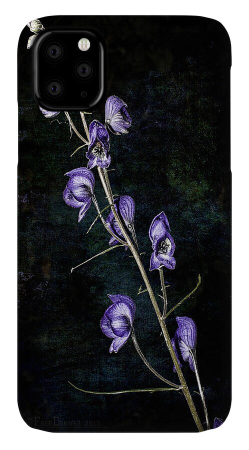 Wildflower iPhone 11 Case featuring the photograph New Monkshood by Fred Denner