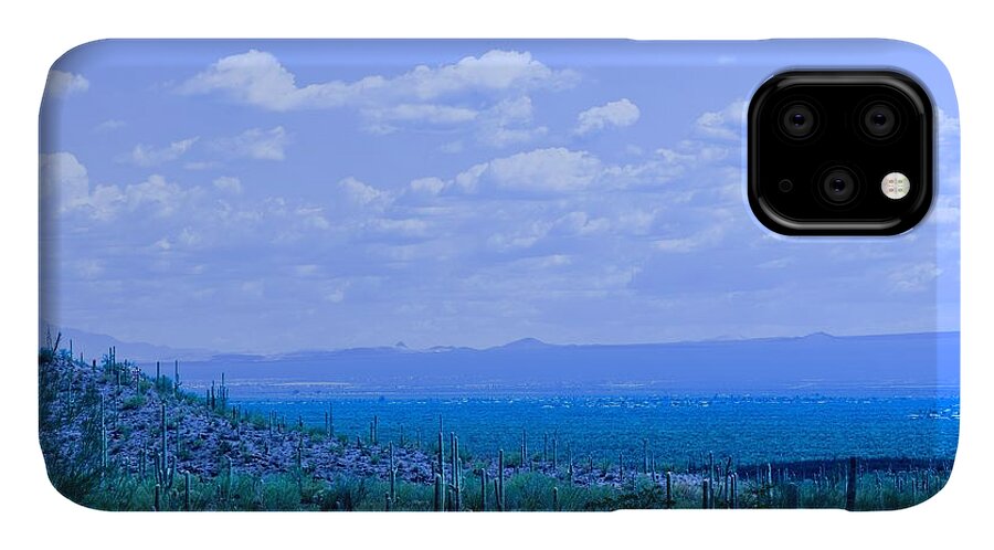 Blue iPhone 11 Case featuring the photograph Not So True Blue by Melisa Elliott