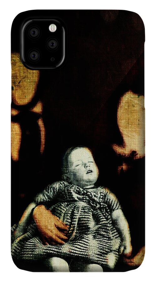 Post Mortem Child iPhone 11 Case featuring the digital art Nuclear Family by Delight Worthyn