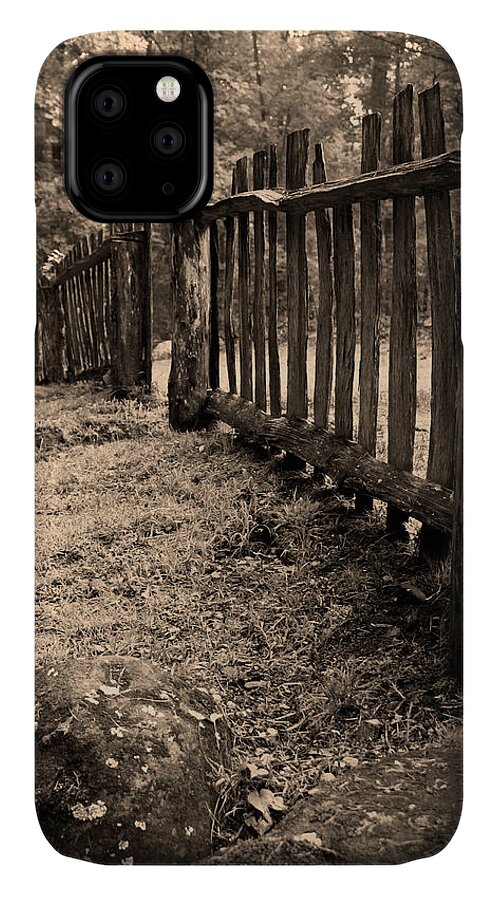 Rustic iPhone 11 Case featuring the photograph Old Fence by Larry Bohlin