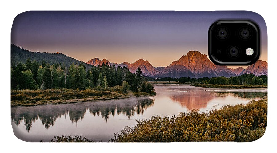 Landscape iPhone 11 Case featuring the photograph Oxbow Bend by Mark Jackson
