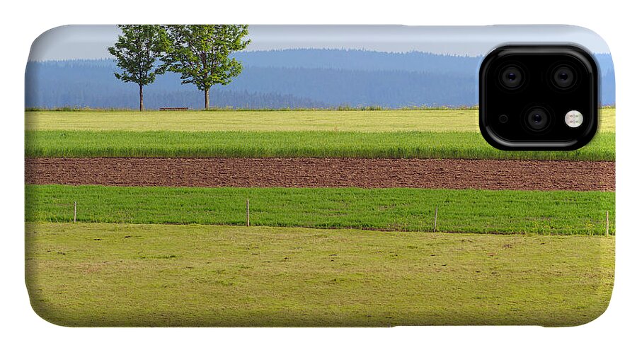 Landschaft iPhone 11 Case featuring the photograph Pastoral Minimalism by Shuwen Wu