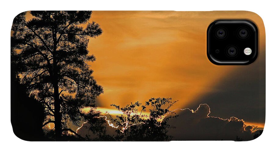 Sunset iPhone 11 Case featuring the photograph Payson Sunset by Matalyn Gardner