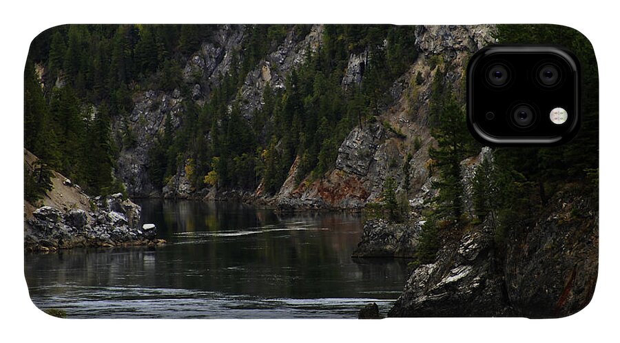 Pend Oreille River Photographs iPhone 11 Case featuring the photograph Pend Oreille in Oil II by Joseph Noonan
