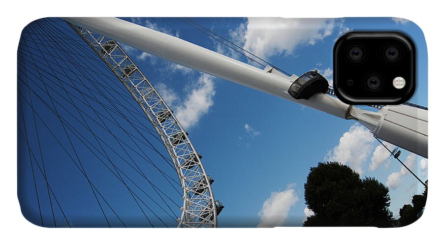 Pillar iPhone 11 Case featuring the photograph Pillar of London s ferris wheel by Agusti Pardo Rossello