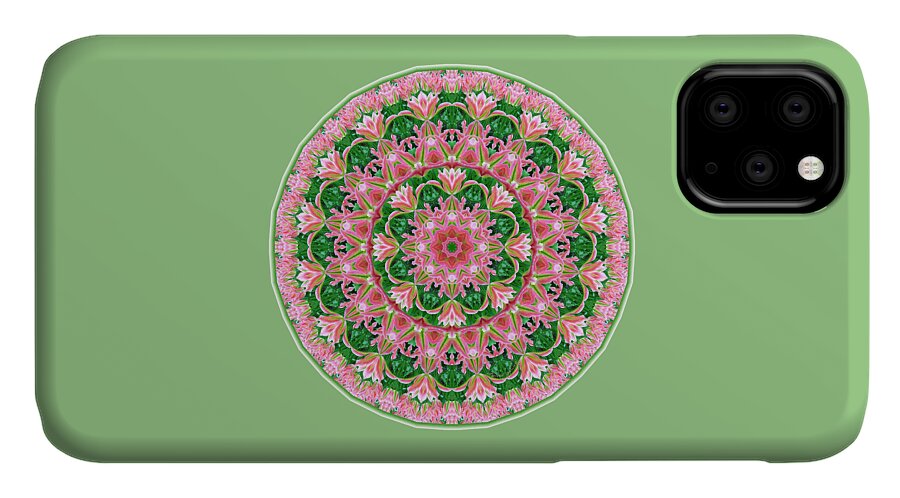 Tulips iPhone 11 Case featuring the digital art Pink Delight by Lynde Young