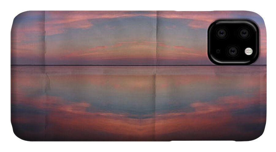 Sunset iPhone 11 Case featuring the photograph Pink Sunset by Jeff Breiman