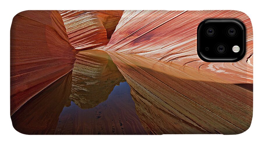 The Wave iPhone 11 Case featuring the photograph Pool at The Wave by Wesley Aston