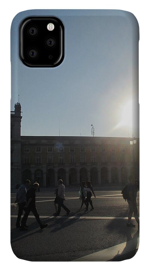 Lisbon iPhone 11 Case featuring the photograph Praca de Comercio in Lisbon by Anamarija Marinovic