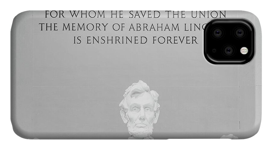 Lincoln iPhone 11 Case featuring the photograph President Lincoln by Stewart Helberg