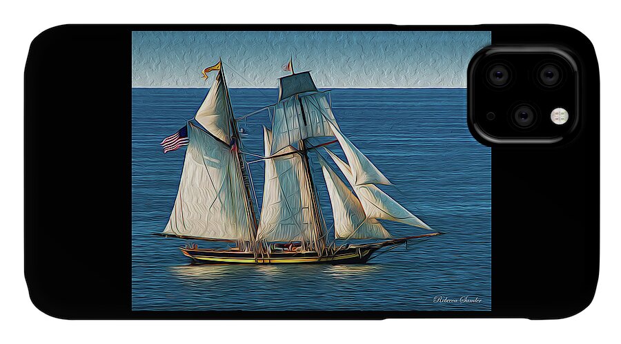 Ships iPhone 11 Case featuring the photograph Pride of Baltimore by Rebecca Samler