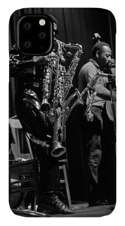 Rahsaan Roland Kirk iPhone 11 Case featuring the photograph Rahsaan Roland Kirk 1 by Lee Santa