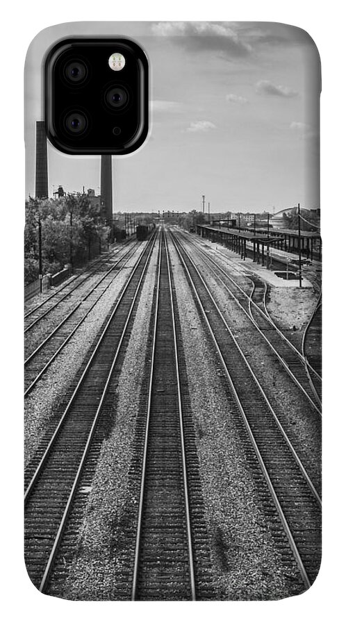 Birmingham iPhone 11 Case featuring the photograph Rails Through Birmingham by Ken Johnson