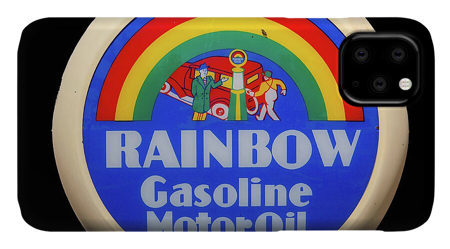 Missouri iPhone 11 Case featuring the photograph Rainbow Gasoline by Steve Stuller