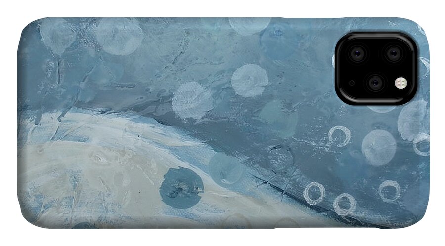 Abstract iPhone 11 Case featuring the painting Relax by Kristen Abrahamson