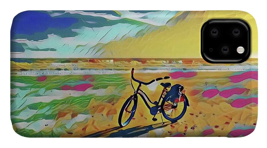 Beach iPhone 11 Case featuring the photograph Rollin' Away by Sherry Kuhlkin