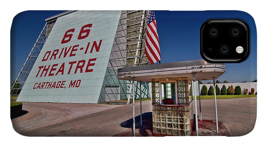 Drive-in iPhone 11 Case featuring the photograph Route 66 Drive In by Patricia Montgomery