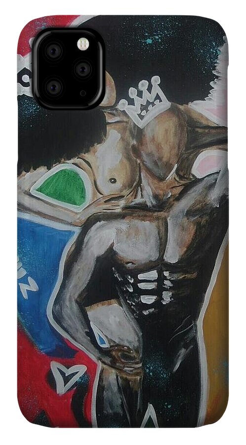 Love iPhone 11 Case featuring the painting Royal Love by Antonio Moore