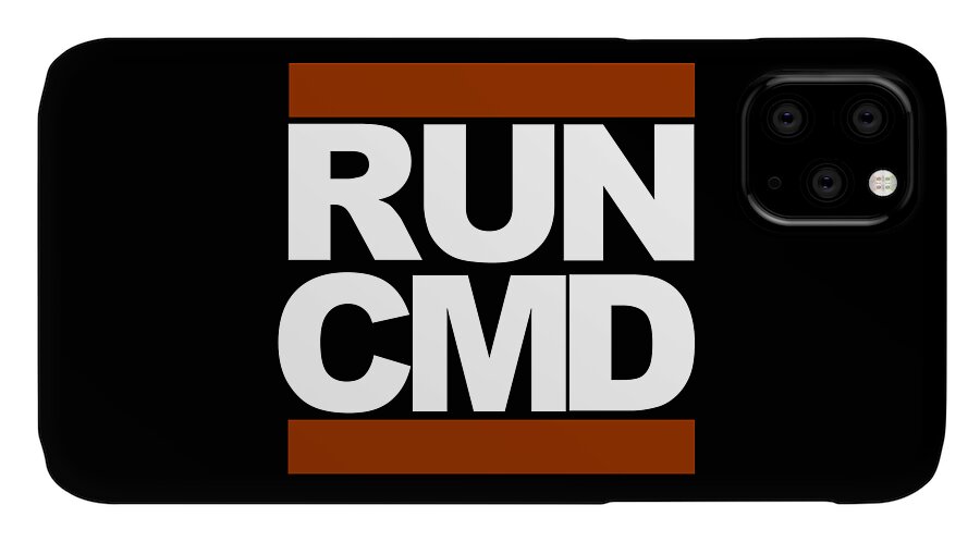 Run Command iPhone 11 Case featuring the photograph Run CMD by Darryl Dalton