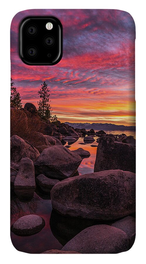 Lake Tahoe iPhone 11 Case featuring the photograph Sand Harbor Beach by Bryan Xavier
