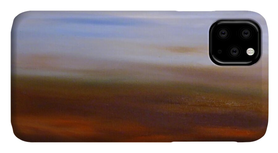 Inbetween iPhone 11 Case featuring the painting Seasons Changing by Cheryl Nancy Ann Gordon