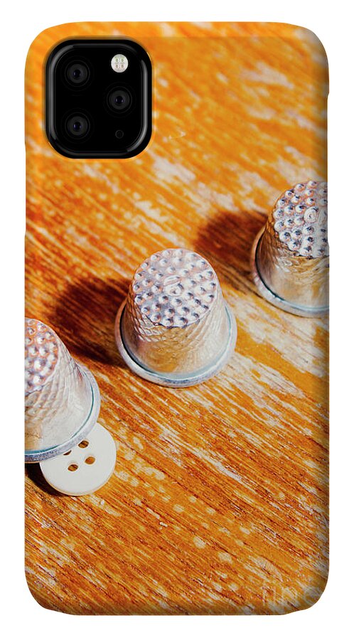 Sewing iPhone 11 Case featuring the photograph Sewing tricks by Jorgo Photography