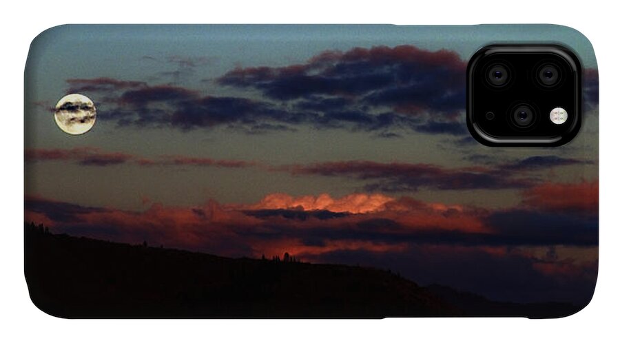 Landscape iPhone 11 Case featuring the photograph Silver Valley Moon by Joseph Noonan