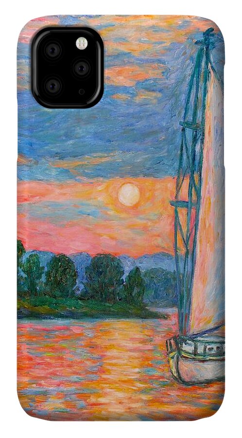 Kendall Kessler iPhone 11 Case featuring the painting Smith Mountain Lake by Kendall Kessler