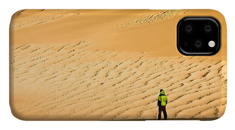 Colorado iPhone 11 Case featuring the photograph Solitude in the dunes by Rikk Flohr