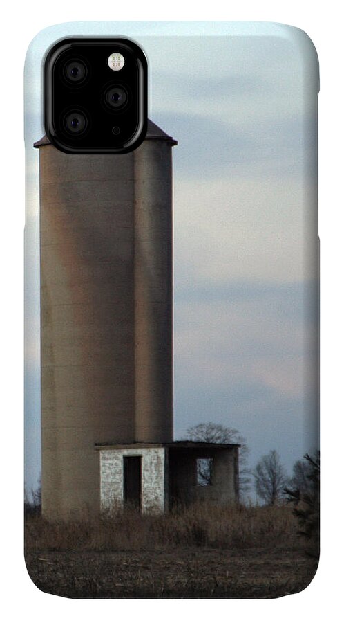 Silo iPhone 11 Case featuring the photograph Solo Silo by Tim Nyberg