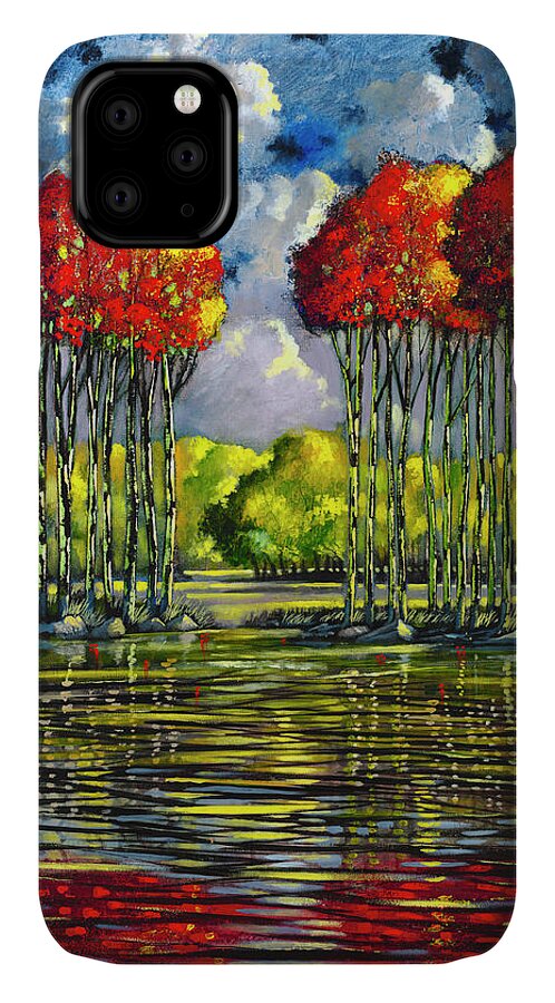 Ford Smith iPhone 11 Case featuring the painting Somewhere Else by Ford Smith