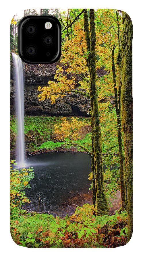 Oregon iPhone 11 Case featuring the photograph South Silver Falls by Jedediah Hohf