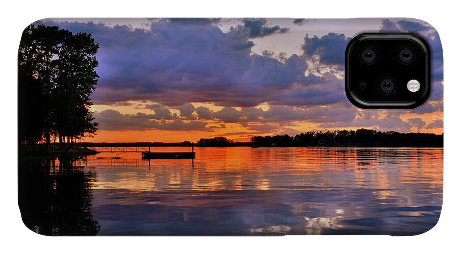Spring Reflections iPhone 11 Case featuring the photograph Spring Reflections by Lisa Wooten