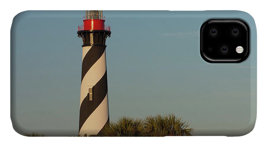 Lighthouse iPhone 11 Case featuring the photograph St. Augustine Lighthouse #3 by Paul Rebmann