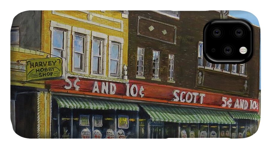 Harvey Illinois iPhone 11 Case featuring the painting Stand Again by William Brody