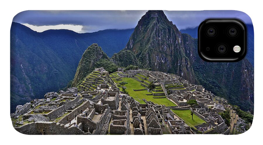 Machu Picchu iPhone 11 Case featuring the photograph Storm Inbound to Machu Picchu by Don Mercer
