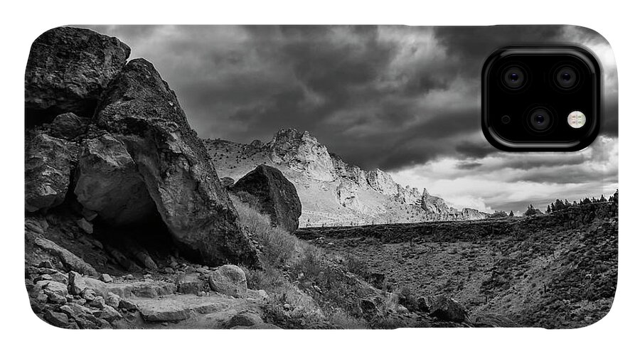 Clouds iPhone 11 Case featuring the photograph Stormy Misery Ridge by Steven Clark