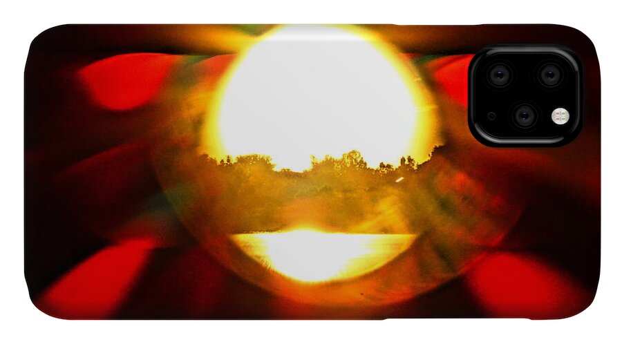Sunset iPhone 11 Case featuring the photograph Sun Burst by Eric Dee