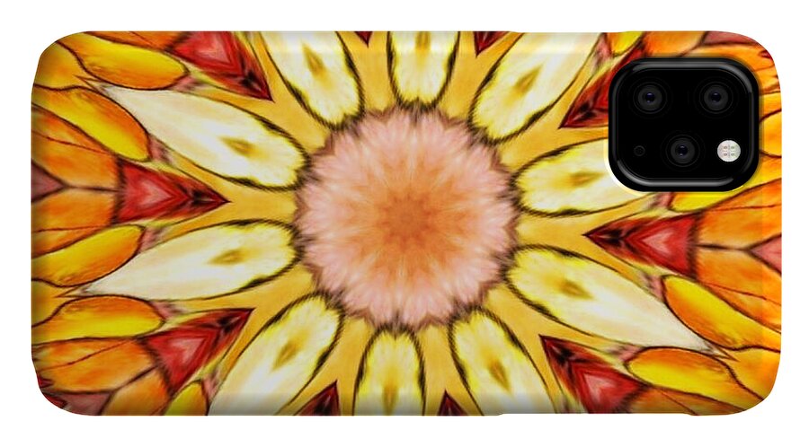 Fractal iPhone 11 Case featuring the photograph Sunbloom by Nick Heap